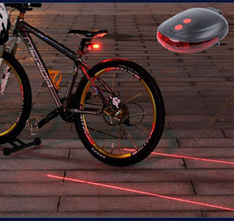 Fahrrad Rücklicht mit Seitenlaser